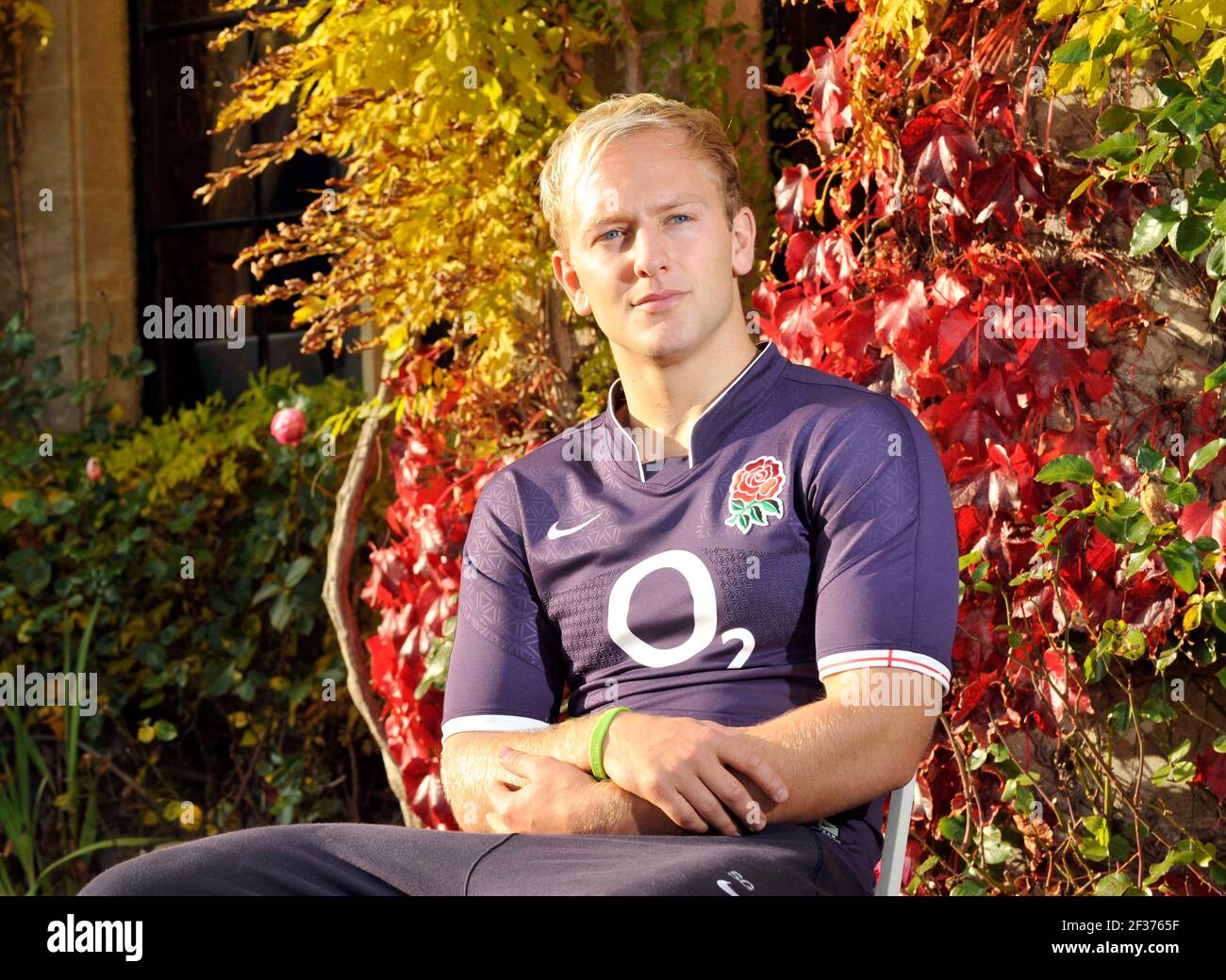 La nuova divisa away della squadra di rugby in Inghilterra. 29/10/09. SHANE GERAGHTY FOTO DAVID ASHDOWN Foto Stock