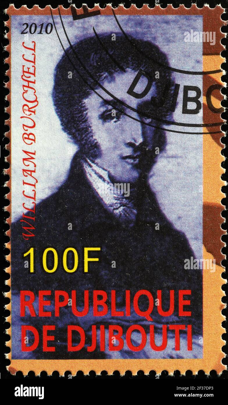 Esploratore William Burchell sul francobollo Foto Stock