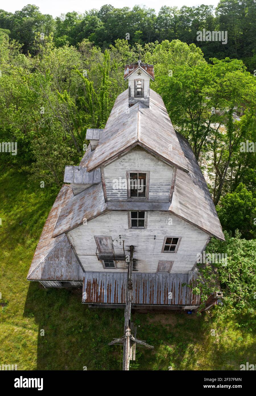 Storico Grahams Forge Mill in Rural VA Foto Stock