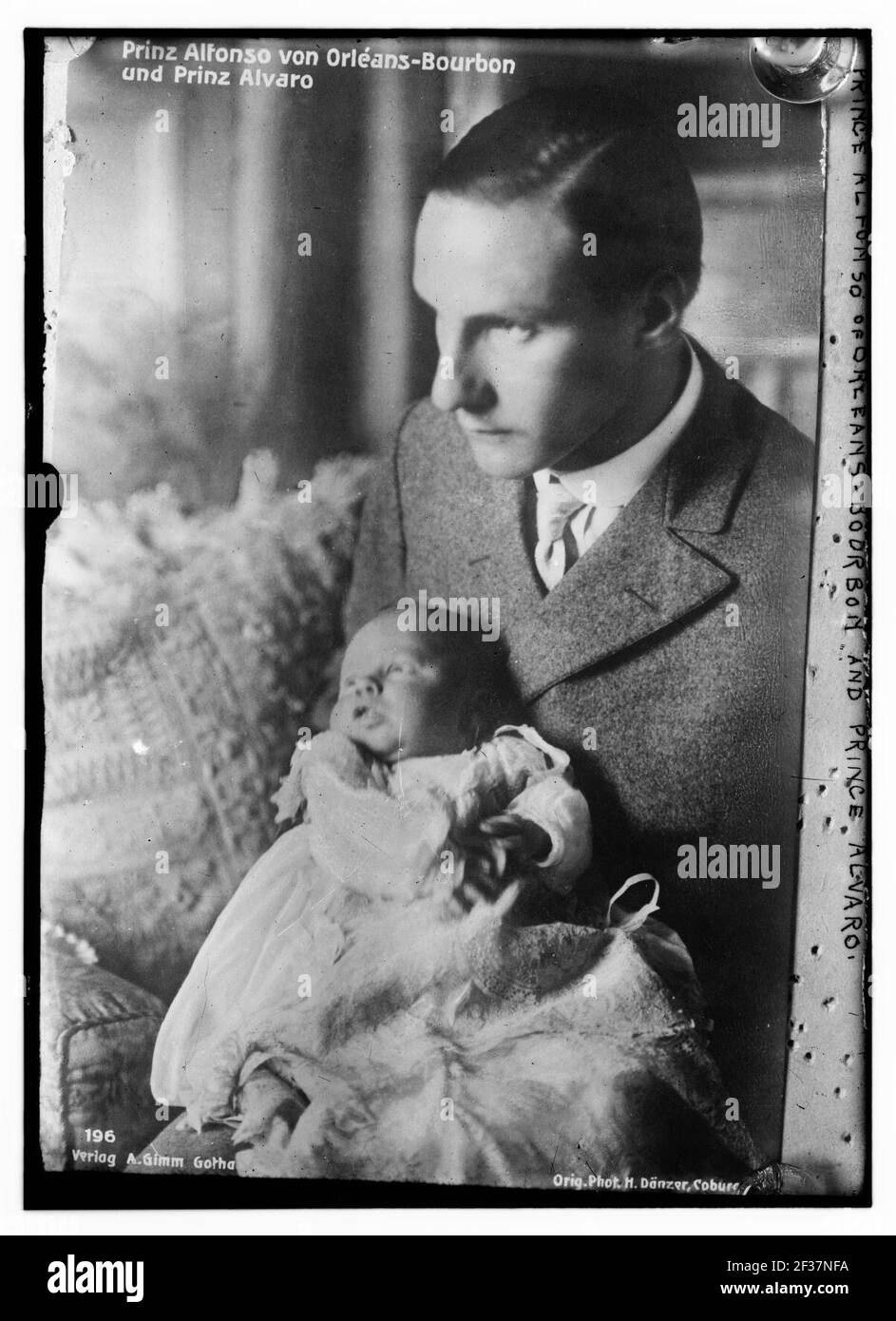 Il principe Alfonso di Orleans - Borbone un principe Alvaro Foto Stock