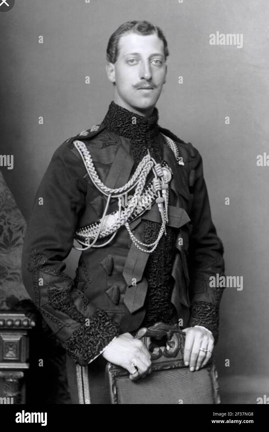 Il Principe Alberto Vittorio, Duca di Clarence e Avondale. Foto Stock