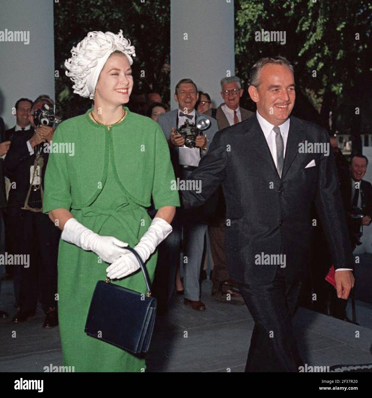 Il Principe Rainier III e la Principessa Grazia. Foto Stock