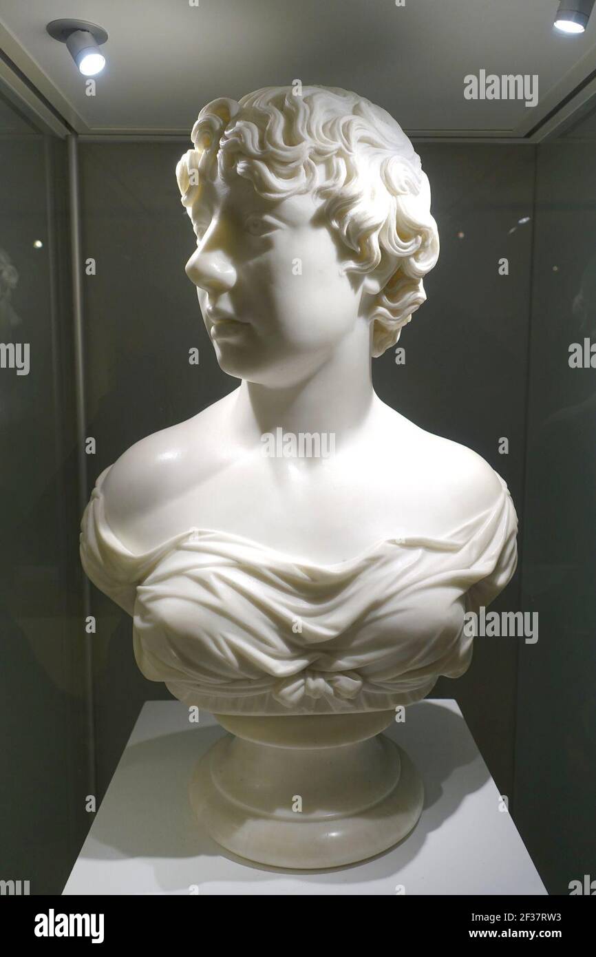 Principessa Charlotte Augusta del Galles di Joseph Nollekens, 1812 d.C., marmo Foto Stock
