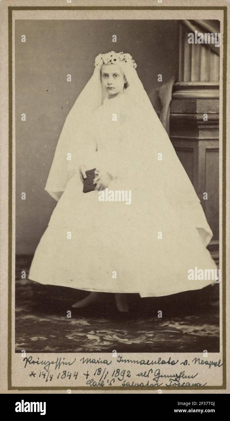 Principessa Maria Immacolata di Borbone-due Sicilie (1844-1899). Foto Stock