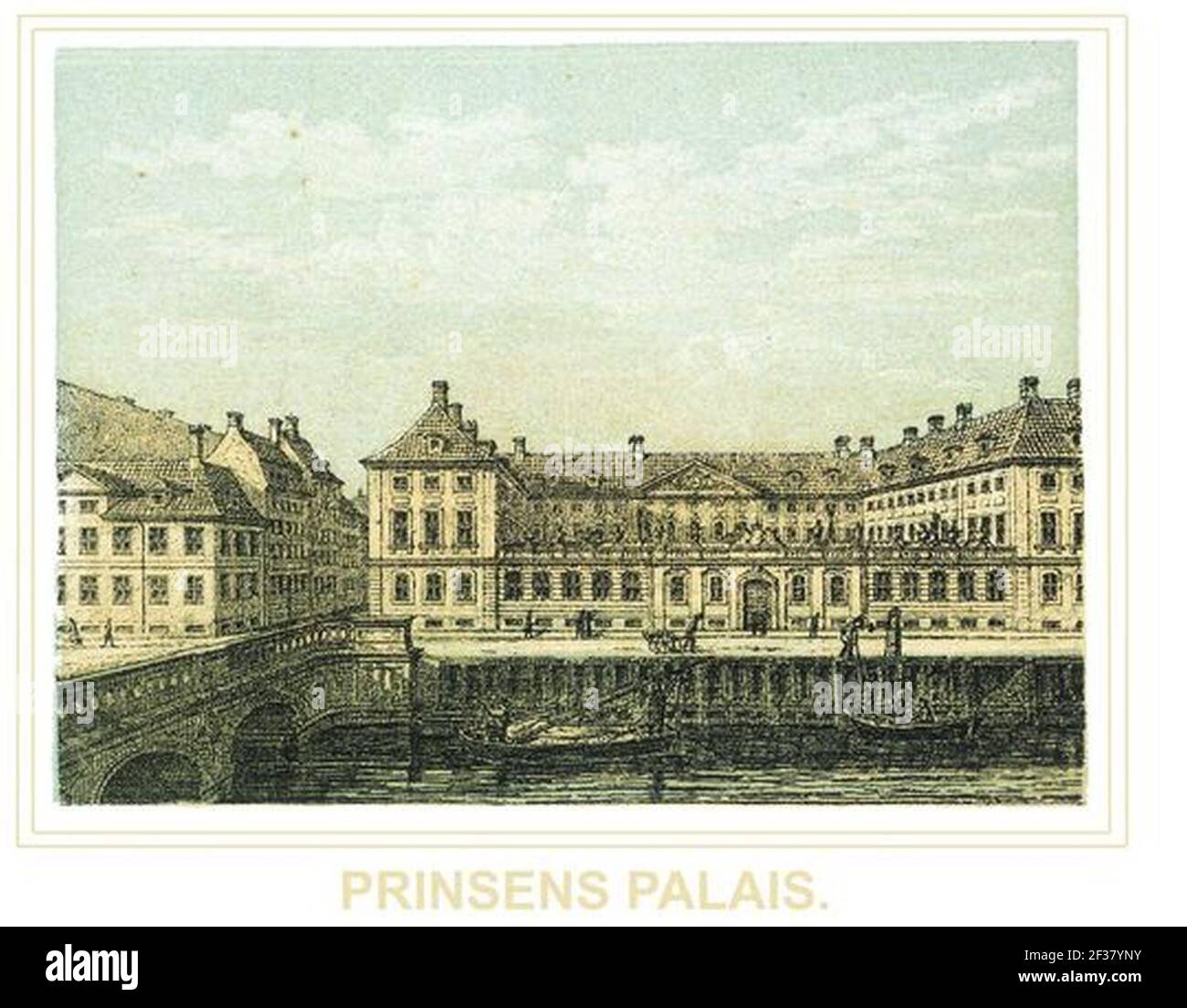 Prinsens Palæ, c.. 1800. Foto Stock