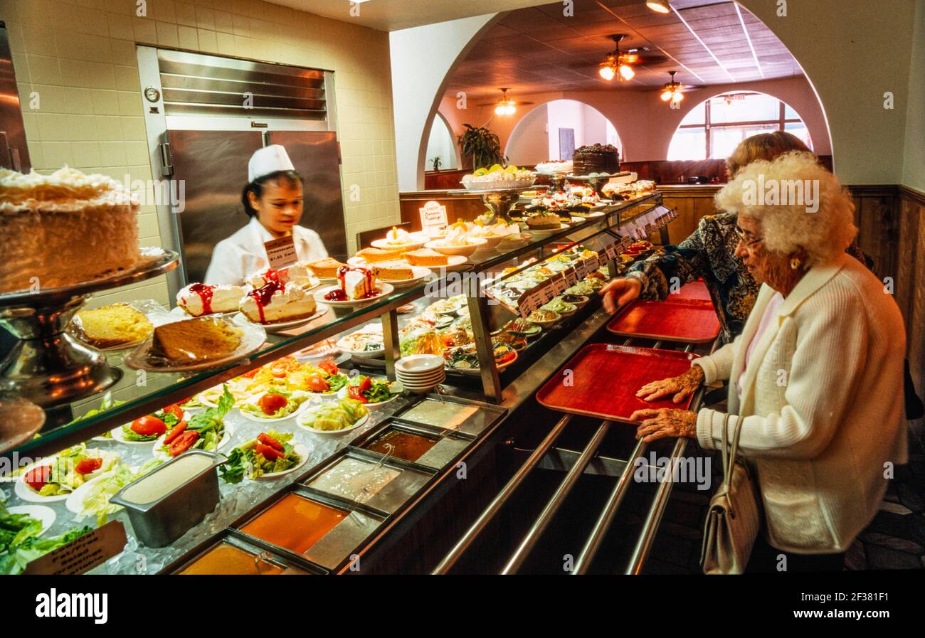Miracle Mile Cafeteria, Coral Gables, Florida Foto Stock