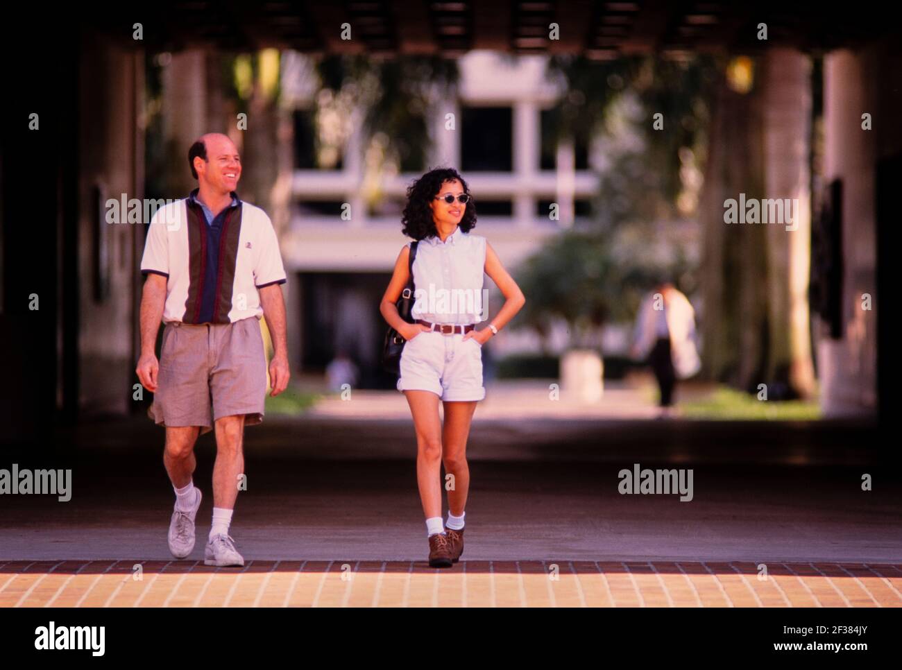 Campus e biblioteca dell'Università di Miami, Coral Gables, Florida Foto Stock