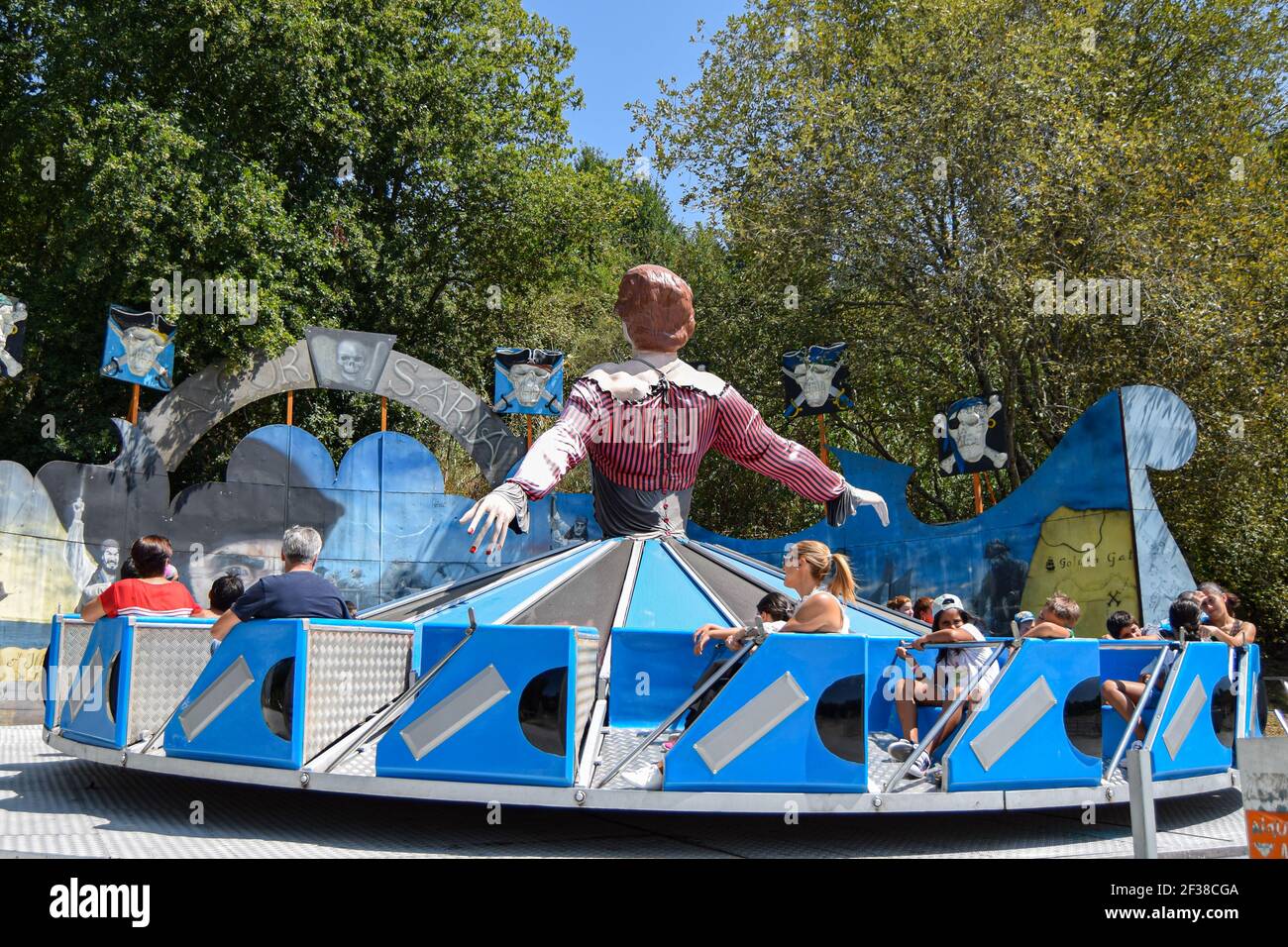 Diversione della ballerina sul parco dei bambini di Magikland Foto Stock