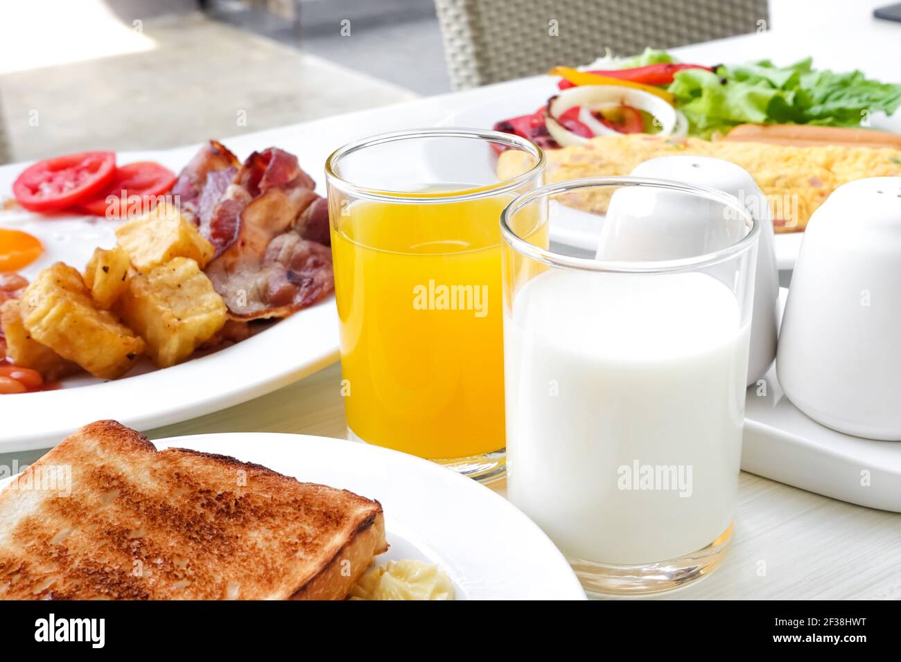 Prima colazione inglese Foto Stock