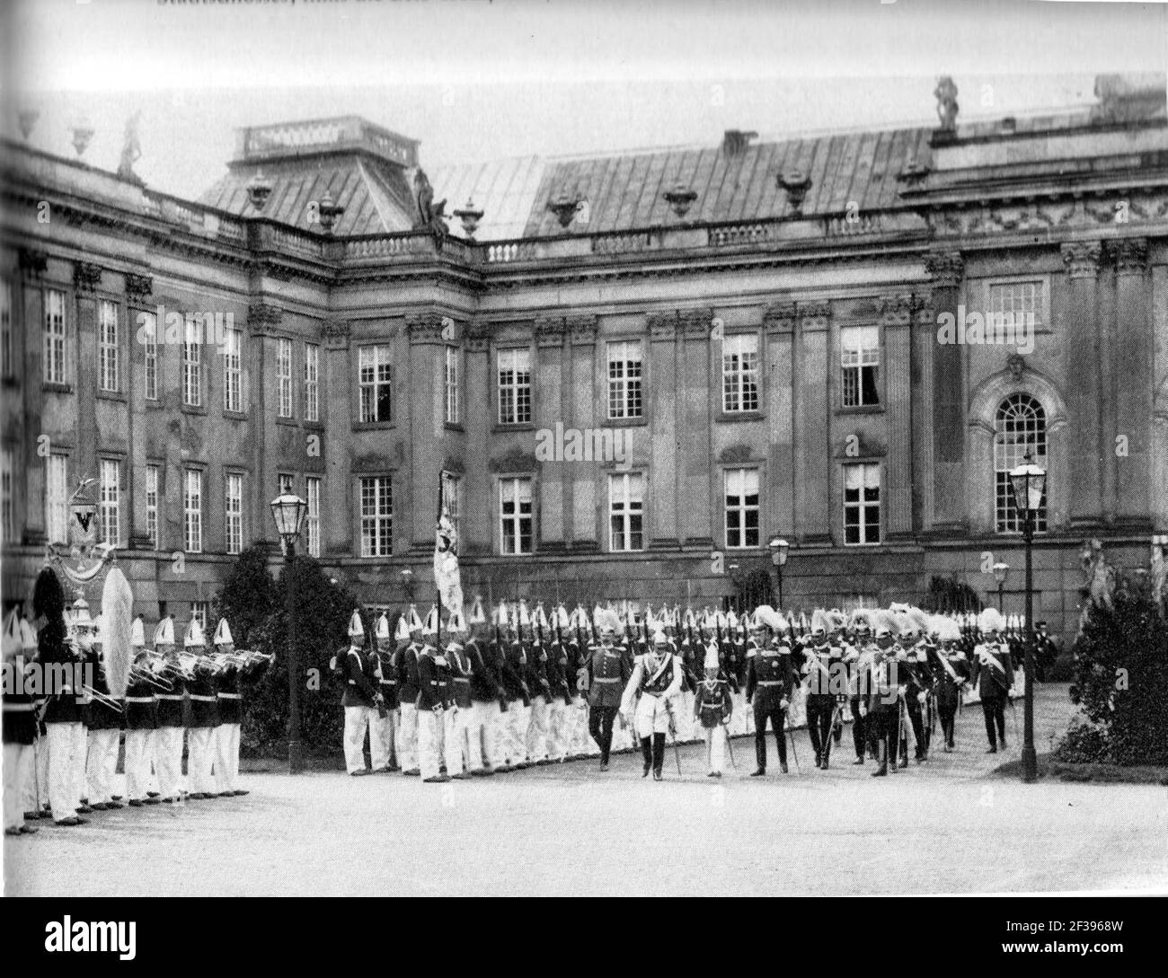 Prinz Oskar - Einstellung in das 1. Garde-Regiment zu Fuß-Potsdamer Stadtschloss. Foto Stock