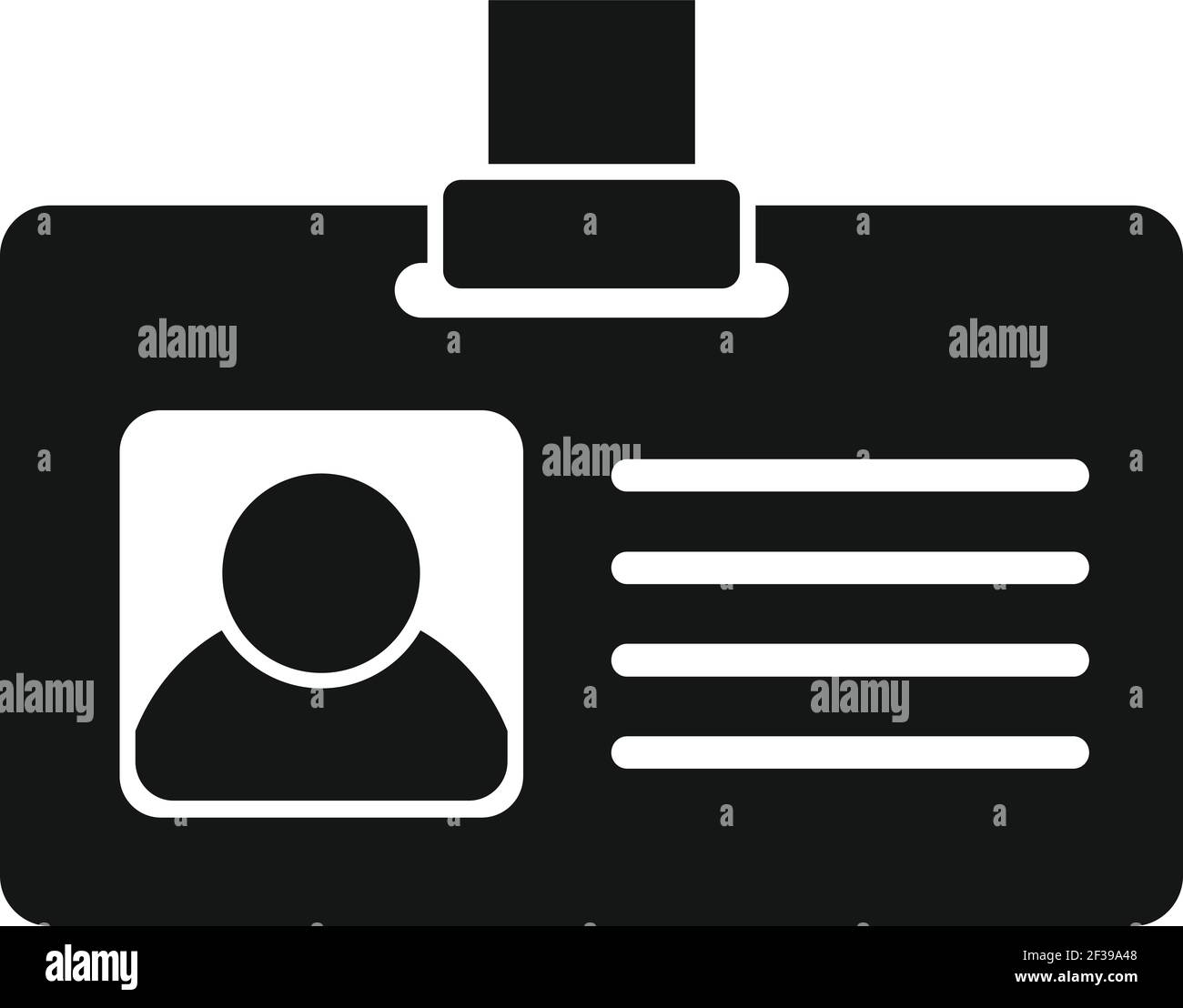 Icona del badge dell'agente di viaggio, stile semplice Illustrazione Vettoriale