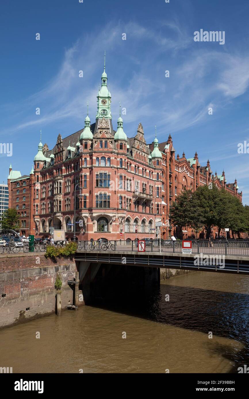 Geografia / viaggio, Germania, Amburgo, Speicherstadt, deposito, porto municipio, edificio amministrativo , Additional-Rights-Clearance-Info-non-disponibile Foto Stock