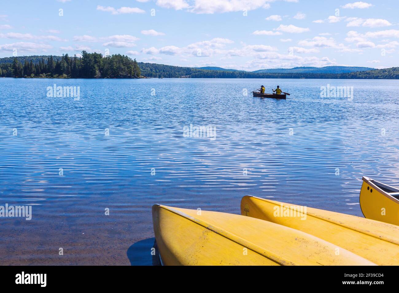 Geografia / viaggio, Canada, Algonquians Provincial Park, salamoia di due fiumi, canoa, diritti aggiuntivi-clearance-Info-non-disponibile Foto Stock