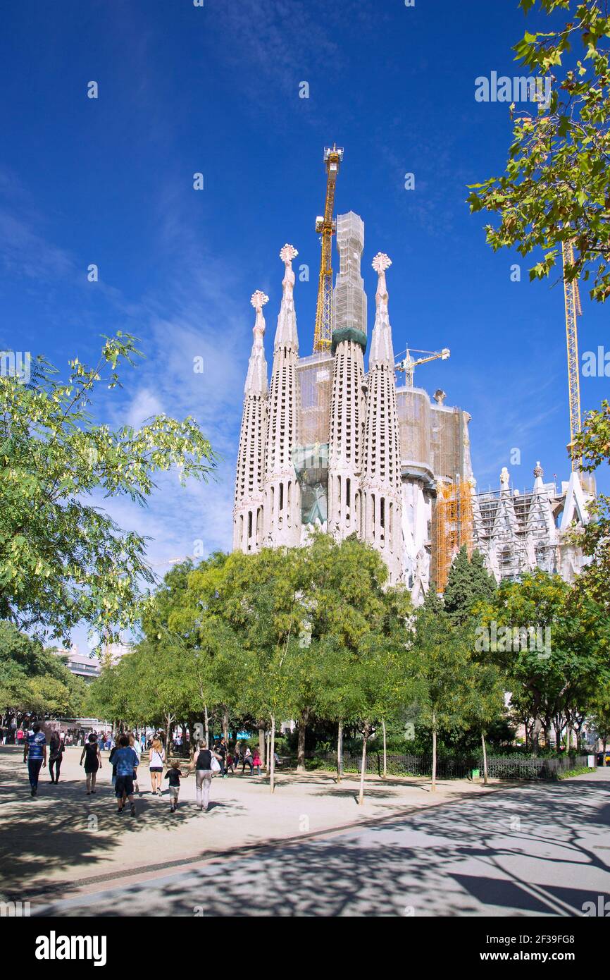 Geografia / viaggio, Spagna, Barcellona, Sagrada Familia, Passione facciata, Antoni jamboree, Additional-Rights-Clearance-Info-non-disponibile Foto Stock