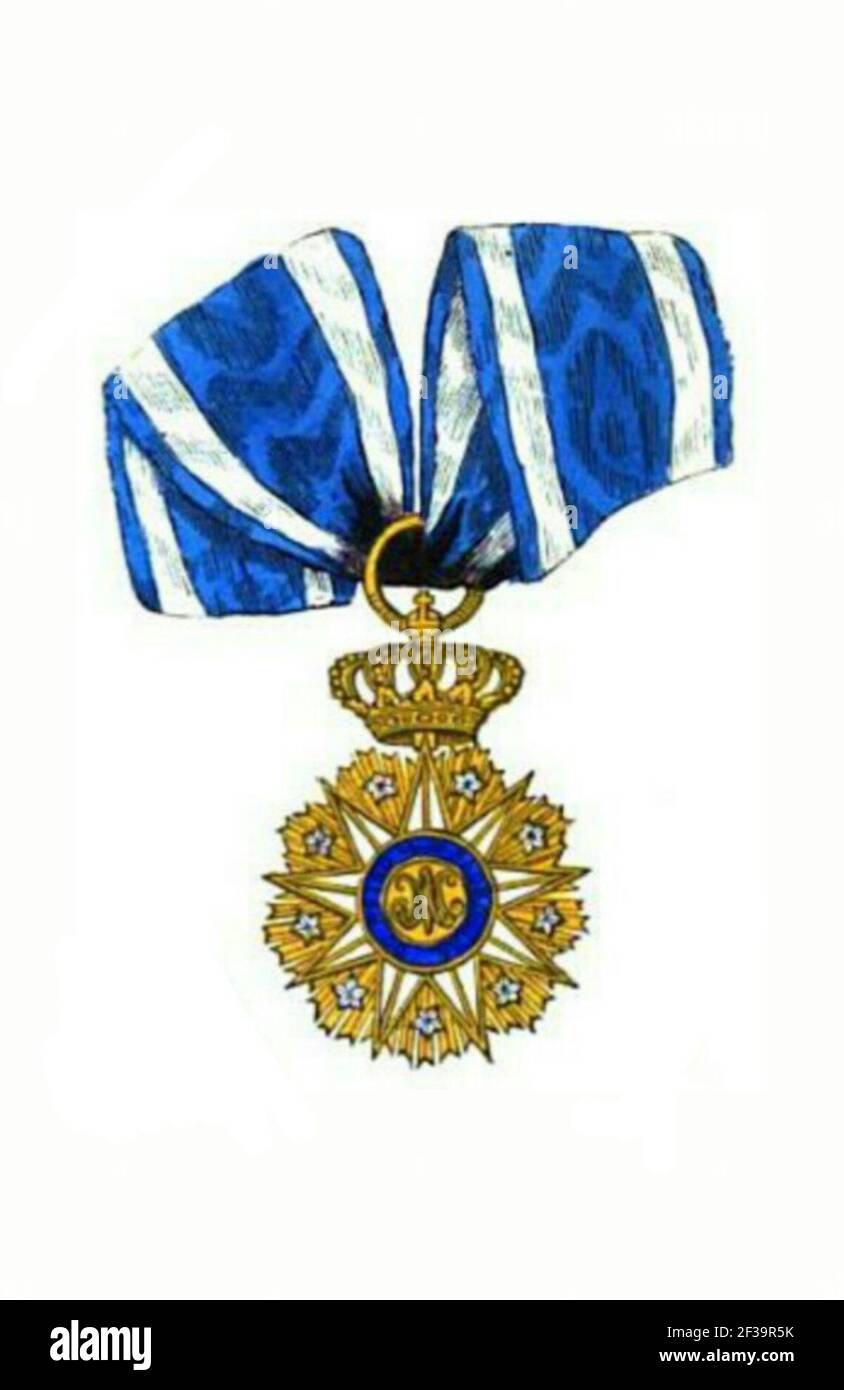 PRT Badge dell'Ordine dell'Immacolata Concezione di Vila Viçosa. Foto Stock