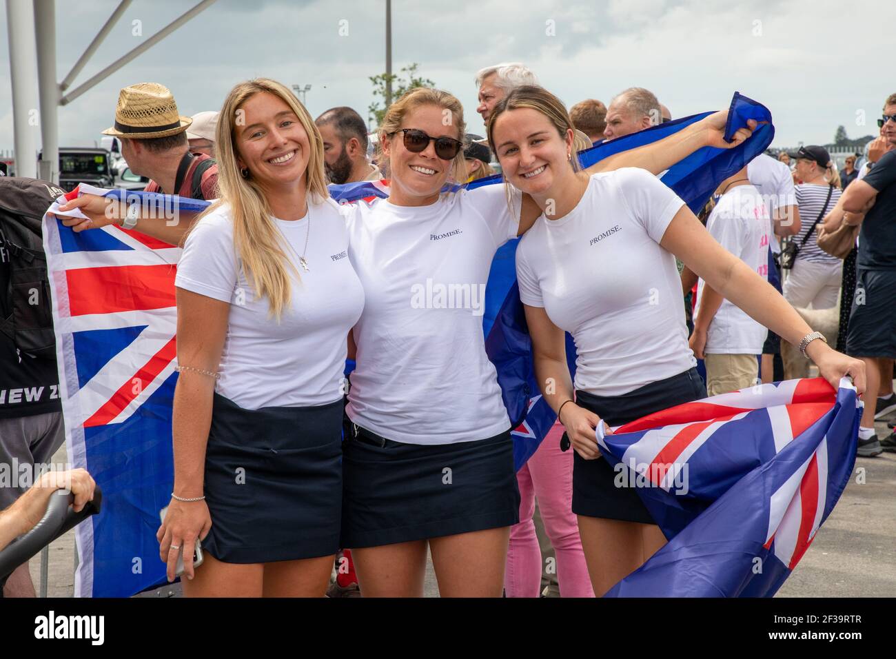 Auckland, Nuova Zelanda. 16 marzo 2021. La 36esima America's Cup presentata da PRADA, sostenitori della Nuova Zelanda nel Villaggio della Coppa America. Auckland, Nuova Zelanda. 16 Marzo 2021. Credit: Neil Farrin/Alamy Live News Foto Stock