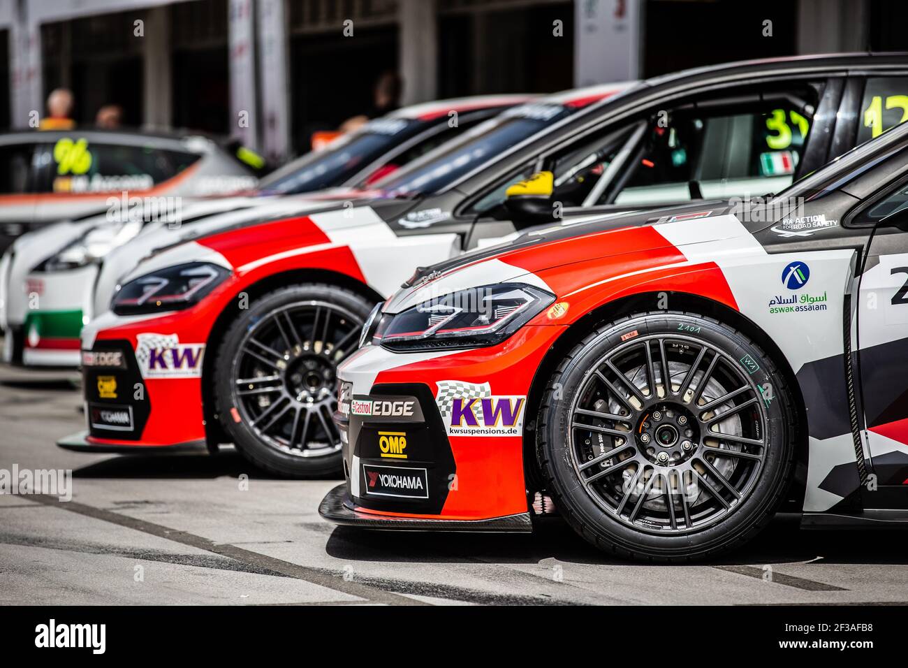 BENNANI MEHDI, (MAROCCO), SLR VW MOTORSPORT, VOLKSWAGEN GOLF GTI TCR, ritratto durante la Coppa mondiale di auto FIA WTCR 2019, gara d'Ungheria a Hungaroring, Budapest dal 26 al 28 aprile - Foto Clemente Luck / DPPI Foto Stock