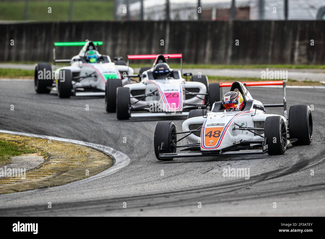 48 VALENTE Enzo (fra), F4 FFSA Academy, azione in occasione del campionato francese 2019 FFSA GT circuito, dal 19 al 22 aprile, a Nogaro, Francia - Foto Marc de Mattia/DPPI Foto Stock