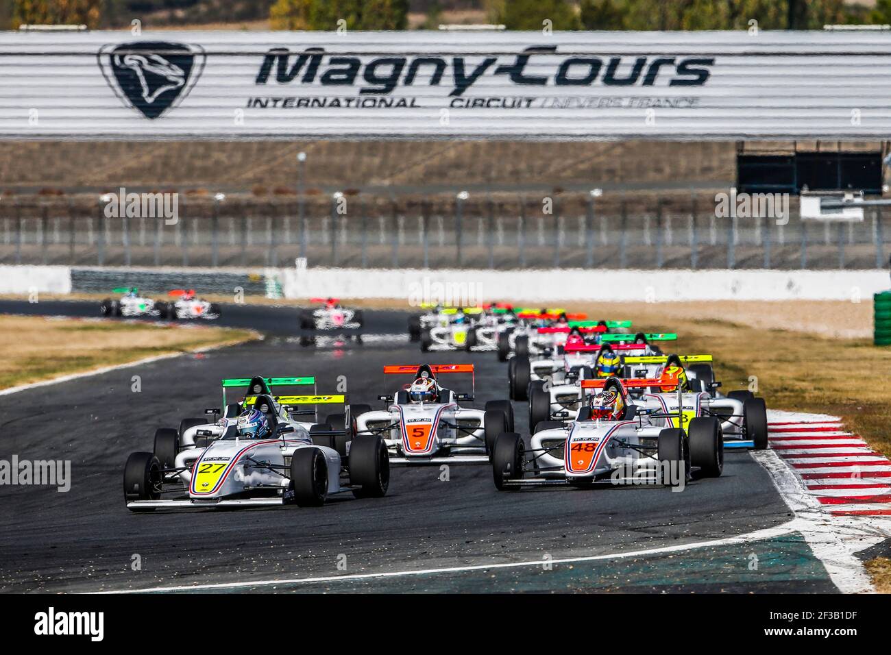 27 OTA Kakunoshin (jpn), F4 FFSA Academy, azione durante la FFSA 2019 GT, 48 VALENTE Enzo (fra), F4 FFSA Academy, circuito d'azione campionato francese, dal 12 al 15 settembre a Magny-Cours, Francia - Foto Jean Michel le Meur/DPPI Foto Stock
