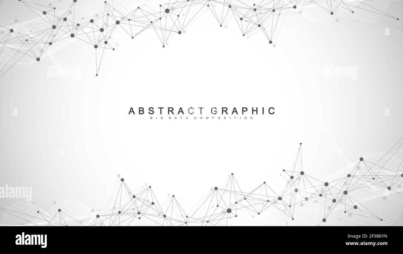 Connessione di rete globale. Comunicazione di social network nel business globale. Concetto di composizione di punti e linee della mappa mondiale. Illustrazione vettoriale. Illustrazione Vettoriale