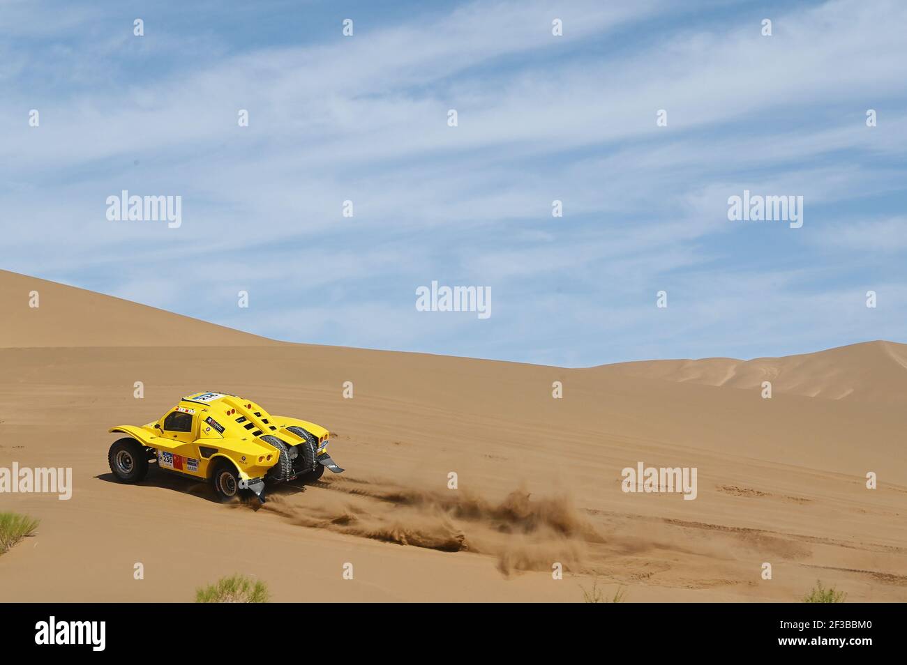 236 ZHANG Ming (CHN), QIN Xu (CHN), SHANXI YUNXIANG CLUB, HANWEI MOTORSPORT SMG BUGGY, T1, azione durante la Via della Seta 2019 Off Road, fase 9, luglio 15, ALASHAN - JIAYUGUAN, Cina - Foto Eric Vargiolu / DPPI Foto Stock