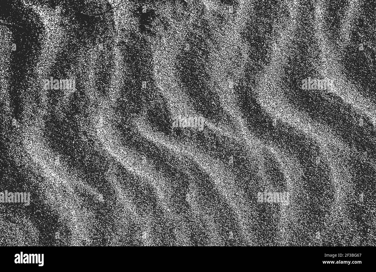 Stressato sovrapposizione di onde di sabbia sul terreno, deserto. Grunge sfondo. Astratto halftone illustrazione vettoriale Illustrazione Vettoriale
