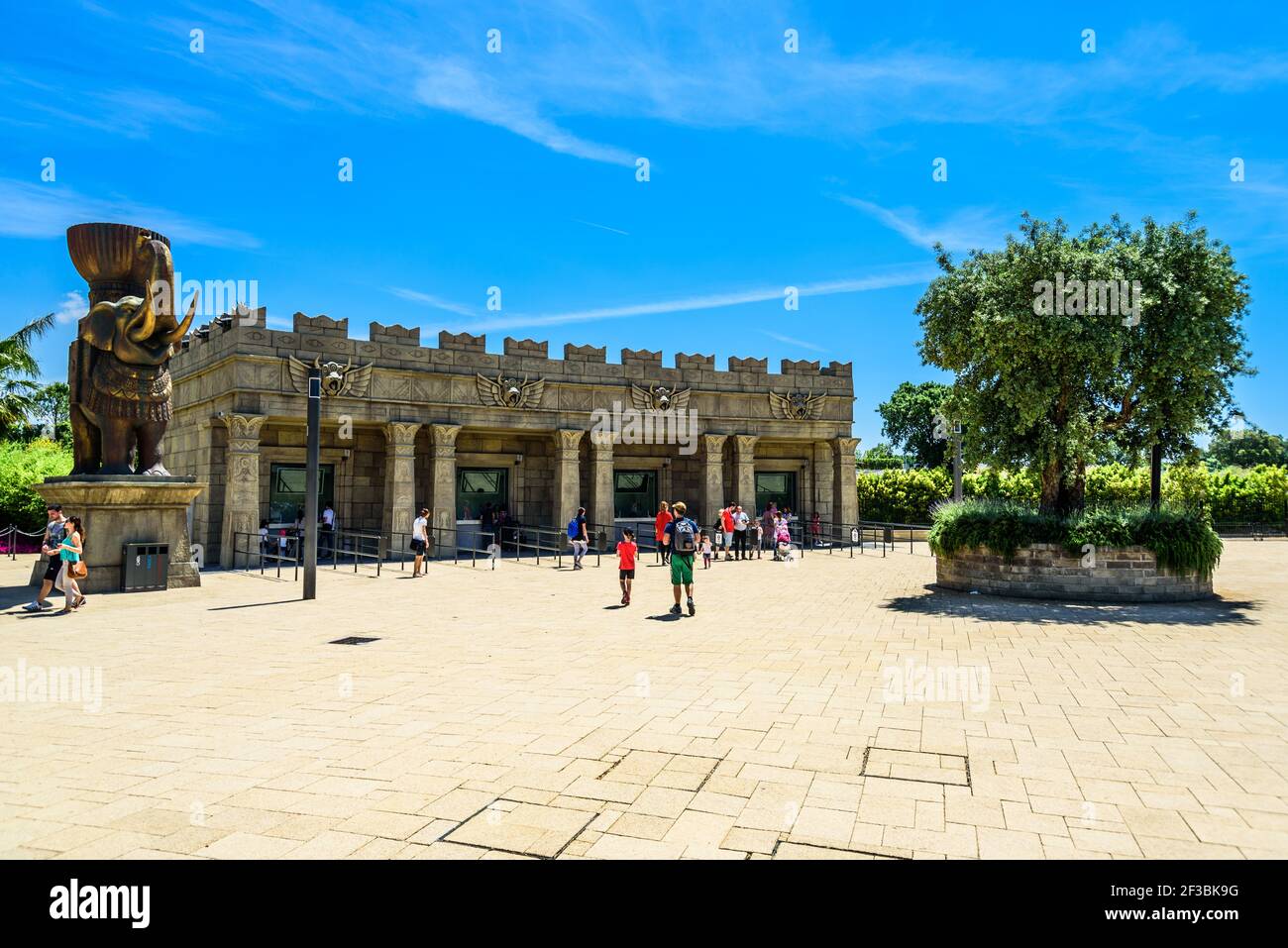 Cinecittà World, Piazza Cabiria, Roma, Lazio, Italia, Europa Foto Stock