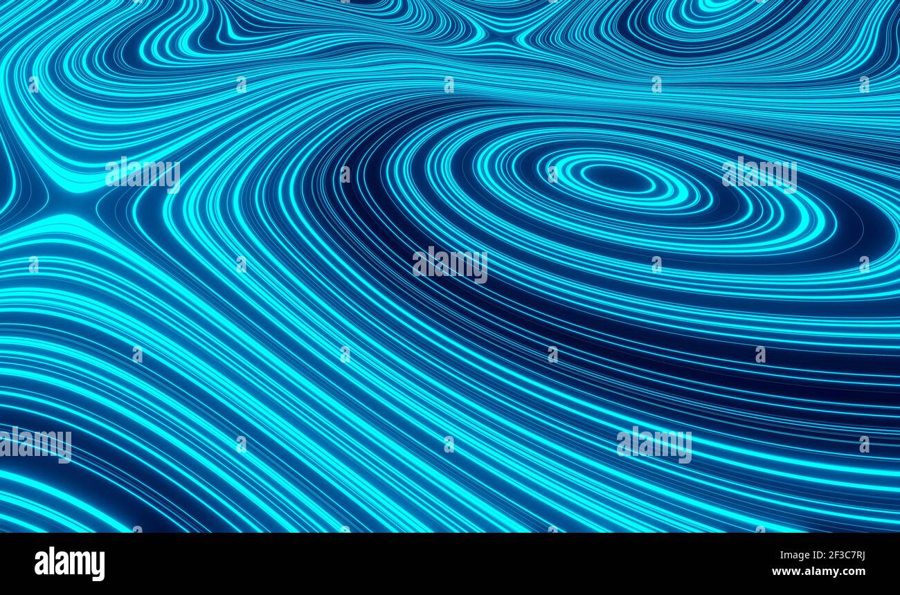 3D rendering sfondo mappa topografica astratta. Foto Stock