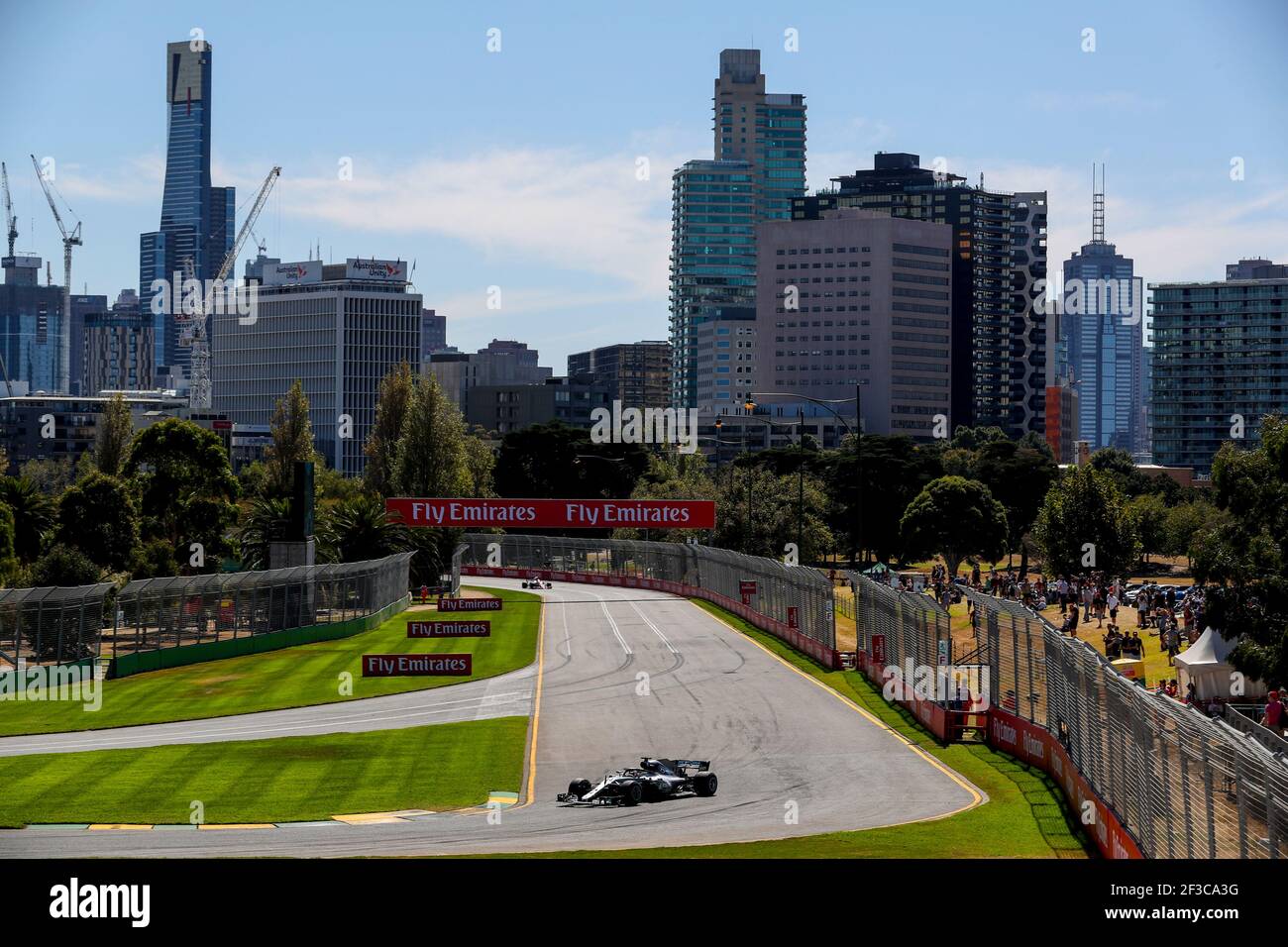 HAMILTON Lewis (gbr), Mercedes AMG F1 Petronas GP W09 Hybrid EQ Power+, azione durante il campionato di Formula 1 2018 a Melbourne, Gran Premio d'Australia, dal 22 al 25 marzo - Foto DPPI Foto Stock