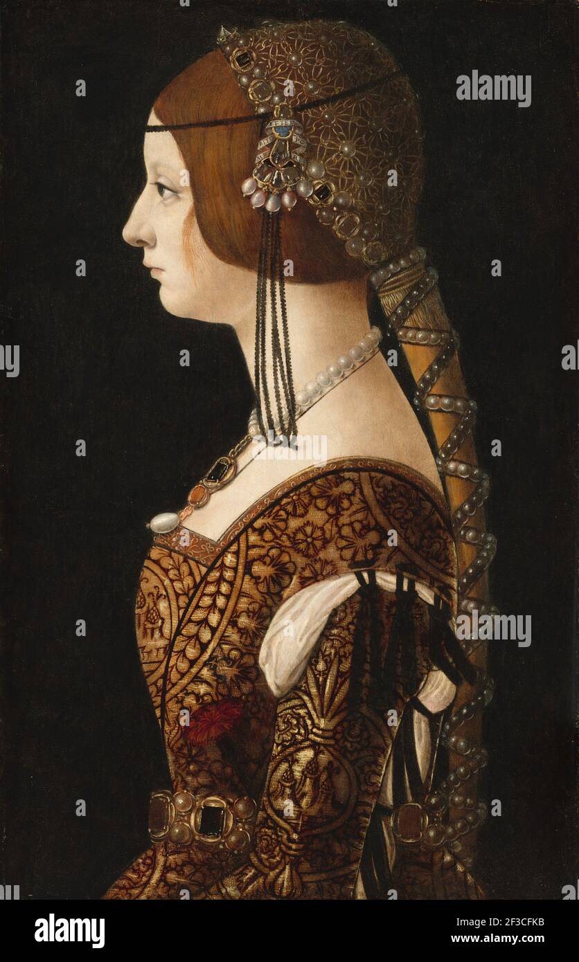 Bianca Maria Sforza, probabilmente 1493. Foto Stock