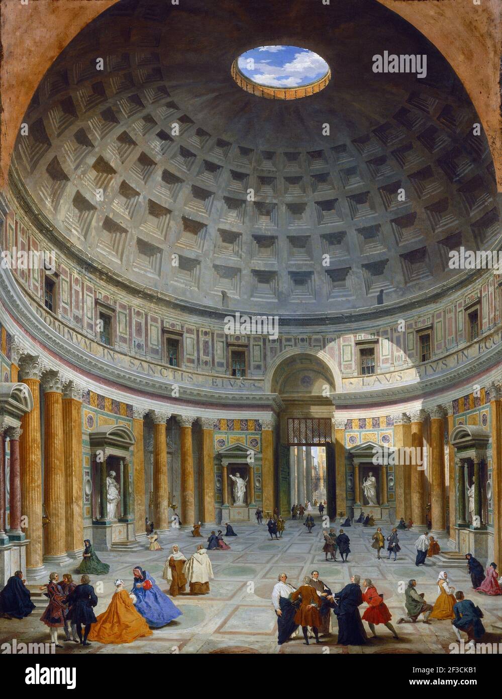 Interno del Pantheon, Roma, c.. 1734. Foto Stock