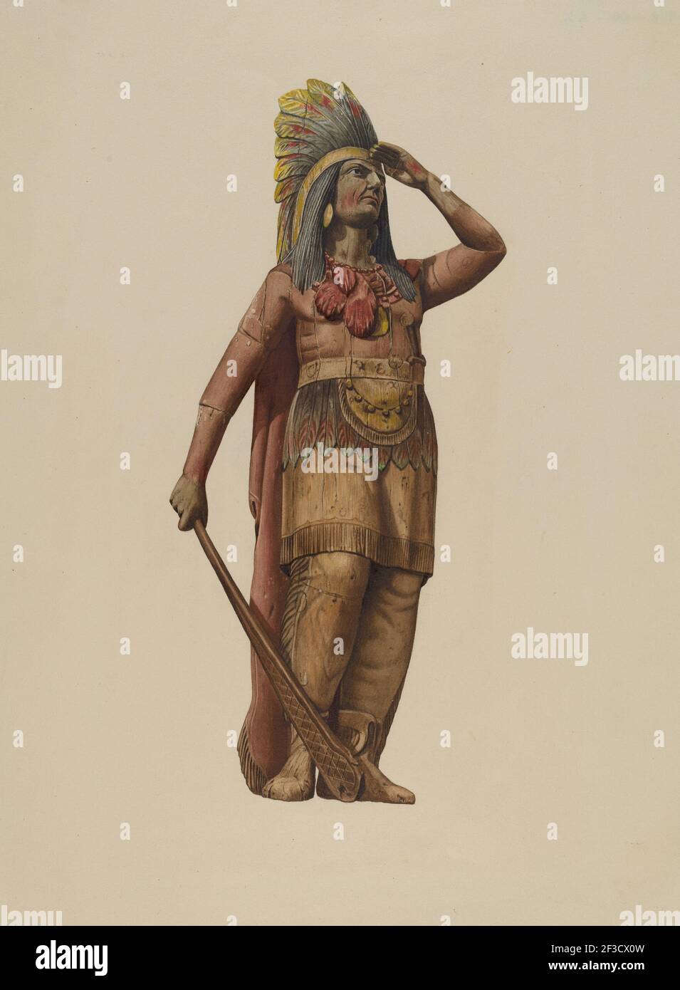 Cigar Store indiano, 1935/1942. Foto Stock