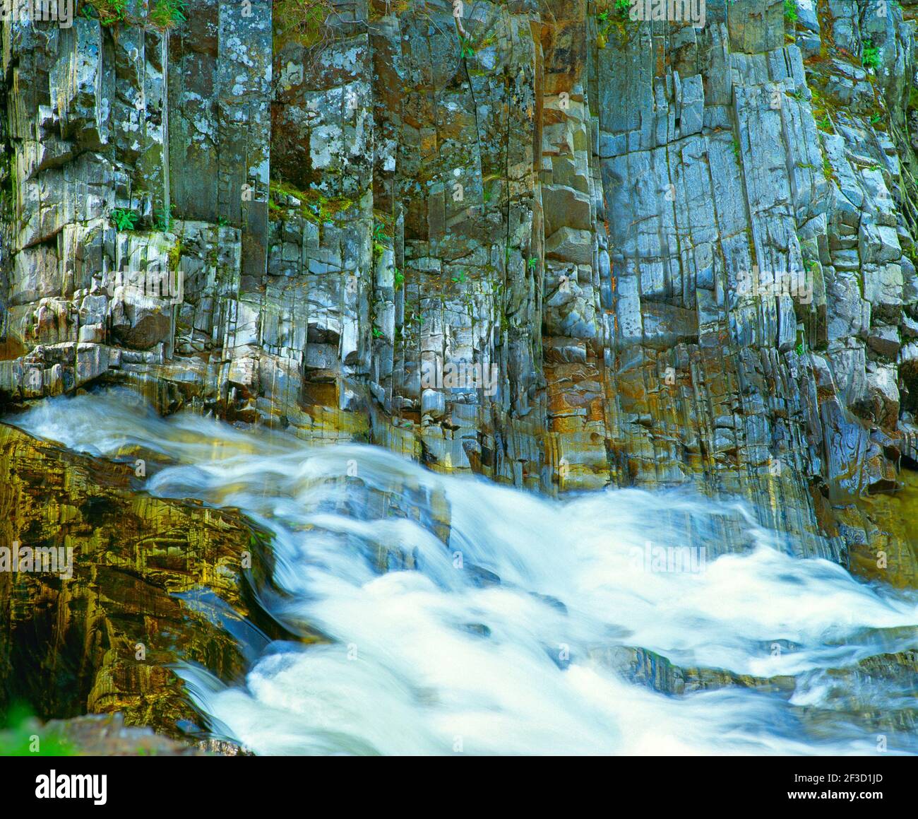 cascata rocciosa, Foto Stock