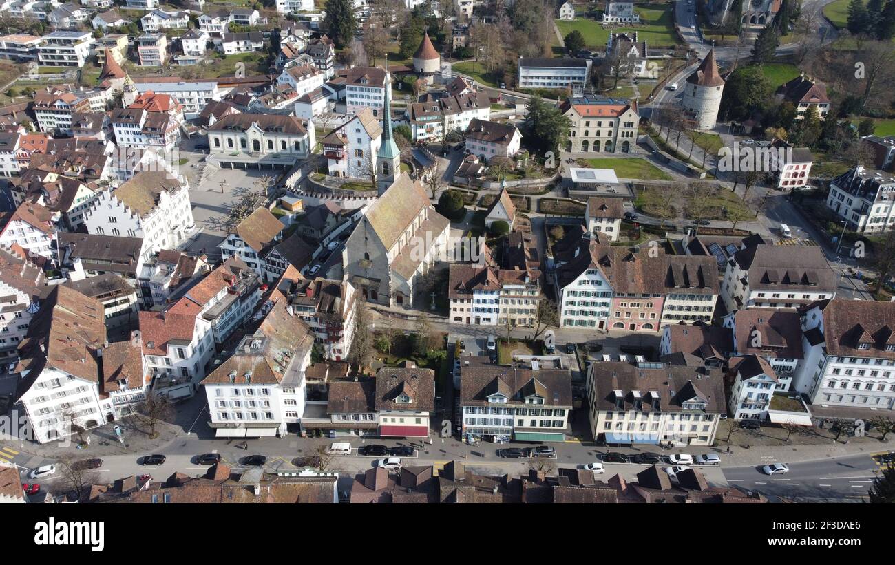 Città di Zug, Svizzera Foto Stock