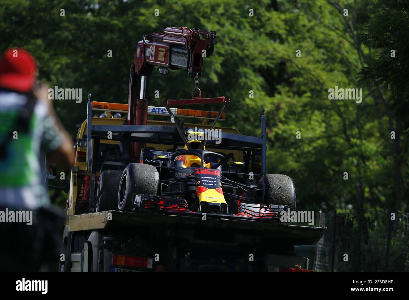 33 VERSTAPPEN Max (nld), Aston Martin Red Bull Racing Tag Heuer RB14, durante il Campionato del mondo di Formula uno 2018, Gran Premio d'Ungheria dal 26 al 29 luglio, Hungaroring, Budapest - Foto DPPI Foto Stock