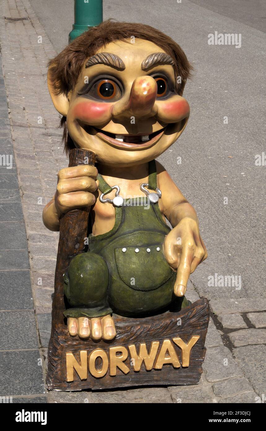 Un piccolo troll, Oslo, Norvegia Foto stock - Alamy
