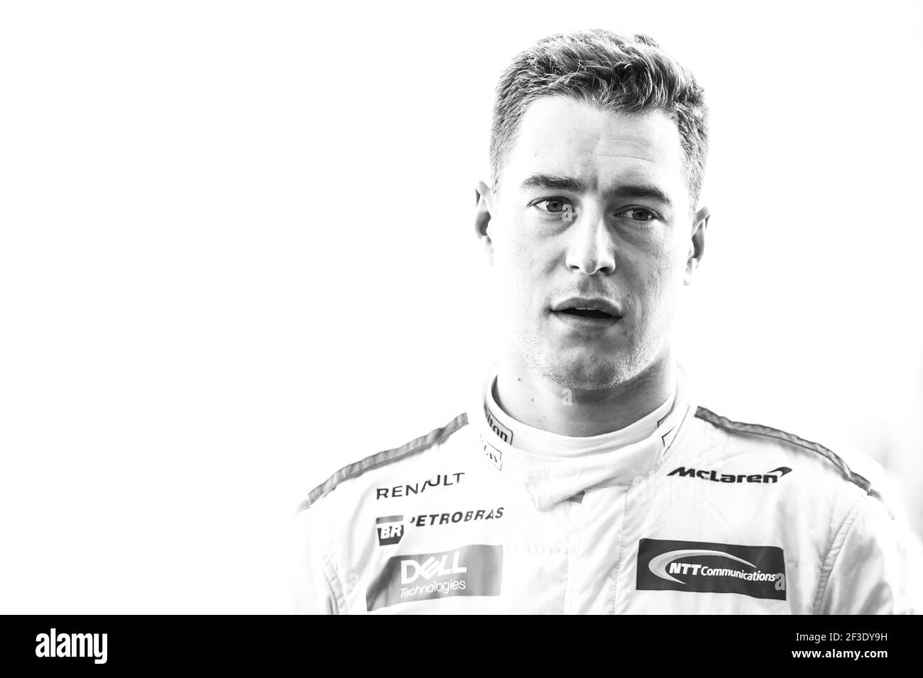 VANDOORNE Stoffel (bel), McLaren Renault MCL33, ritratto durante le prove invernali di Formula 1 2018 a Barcellona, Spagna dal 6 al 9 marzo - Foto Florent Gooden / DPPI Foto Stock