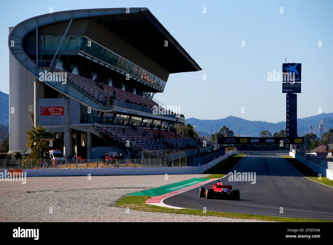 VETTEL Sebastian (ger), Scuderia Ferrari SF71H, azione durante le prove invernali di Formula 1 2018 a Barcellona, Spagna dal 6 al 9 marzo - Foto DPPI Foto Stock