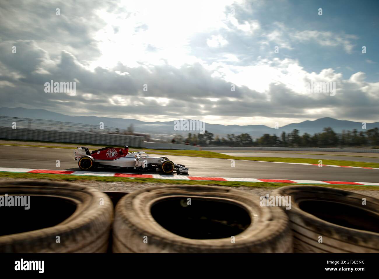 ERICSSON Marcus (swe), Alfa Romeo Sauber F1 Team C37, azione durante i test invernali di Formula 1 2018 a Barcellona, Spagna dal 6 al 9 marzo - Foto DPPI Foto Stock