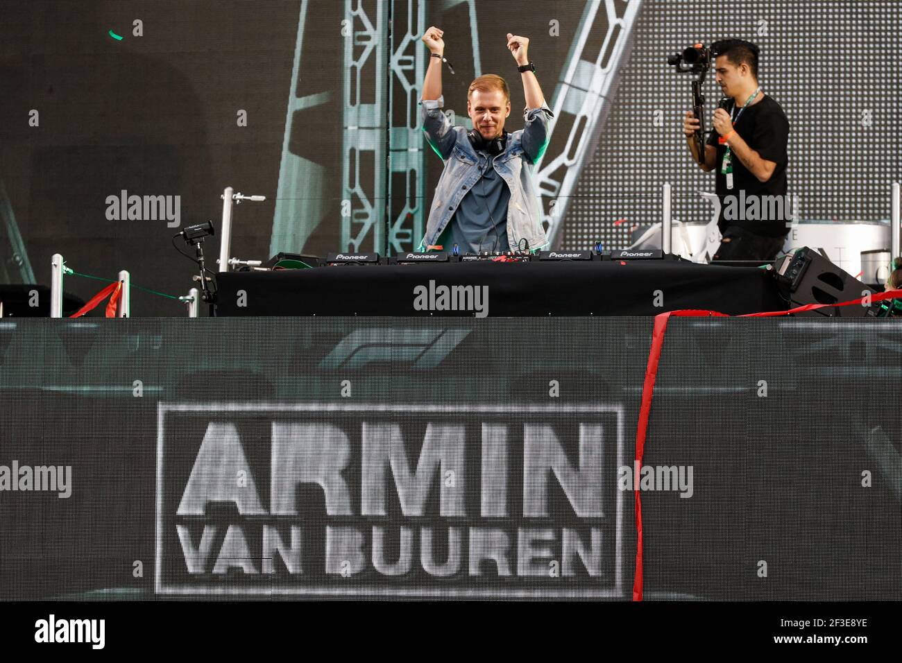 DJ Armin Van Buuren durante il Campionato del mondo di Formula uno 2018, Gran Premio del Messico dal 25 al 28 ottobre in Messico - Foto Florent Gooden / DPPI Foto Stock