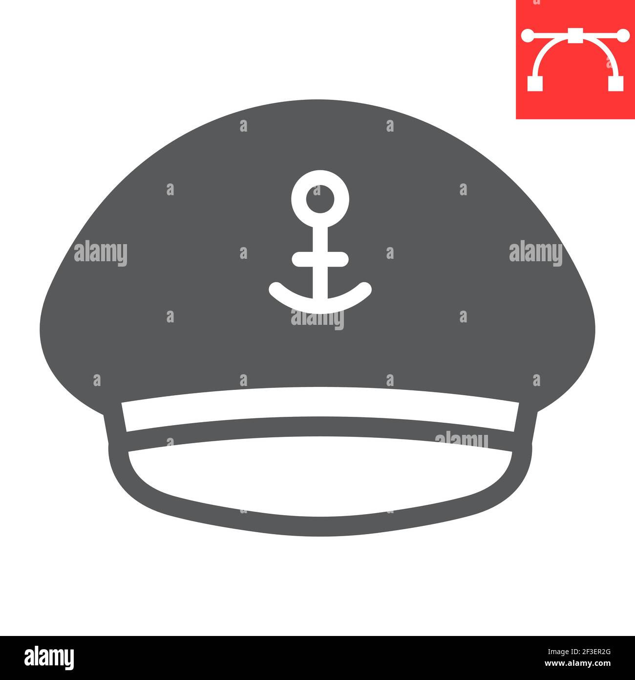 Icona del glifo del cappello del capitano, mare e uniforme, icona del  vettore del cappuccio del capitano, grafica vettoriale, segno solido del  tratto modificabile, eps 10 Immagine e Vettoriale - Alamy