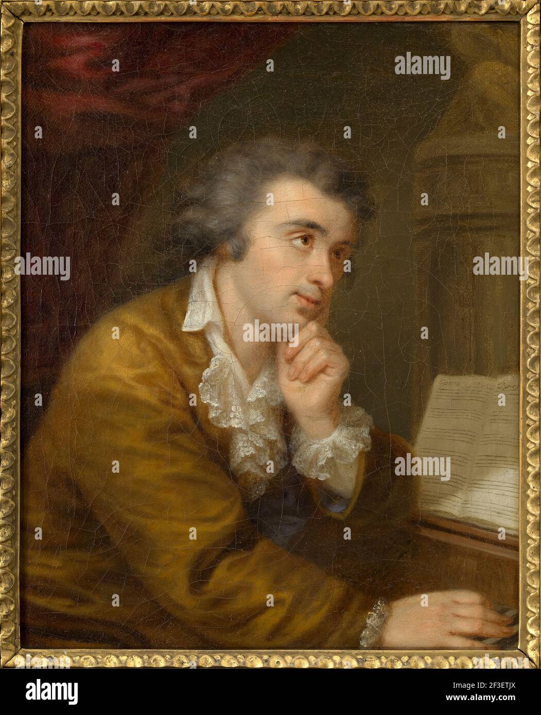 Ritratto del pianista e compositore Joseph W& xf6;lfl (1773-1812), c.. 1795. Trovato nella collezione del Museo di Vienna. Foto Stock