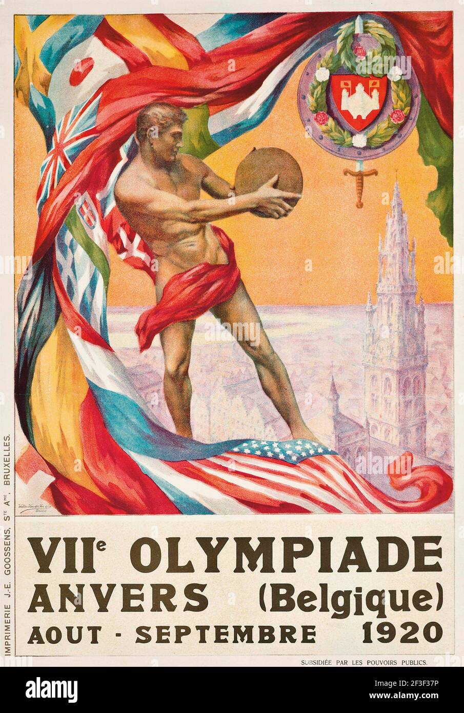 Le Olimpiadi estive del 1920 ad Anversa, 1920. Collezione privata. Foto Stock
