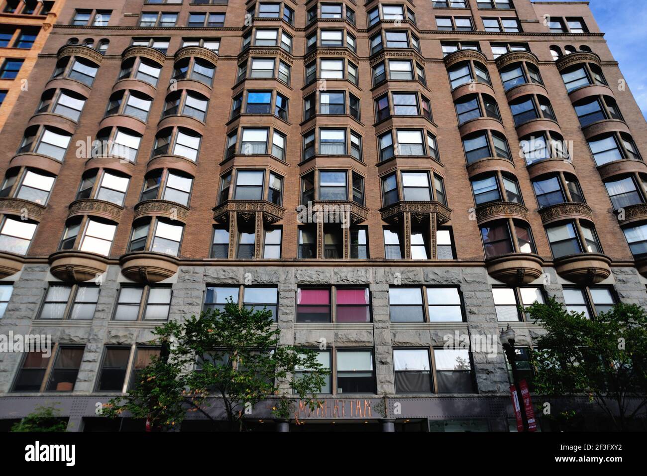 Chicago, Illinois, Stati Uniti. Il Manhattan Building nel centro di Chicago. L'edificio è stato completato nel 1891 e si trova all'interno del famoso Loop della città. Foto Stock