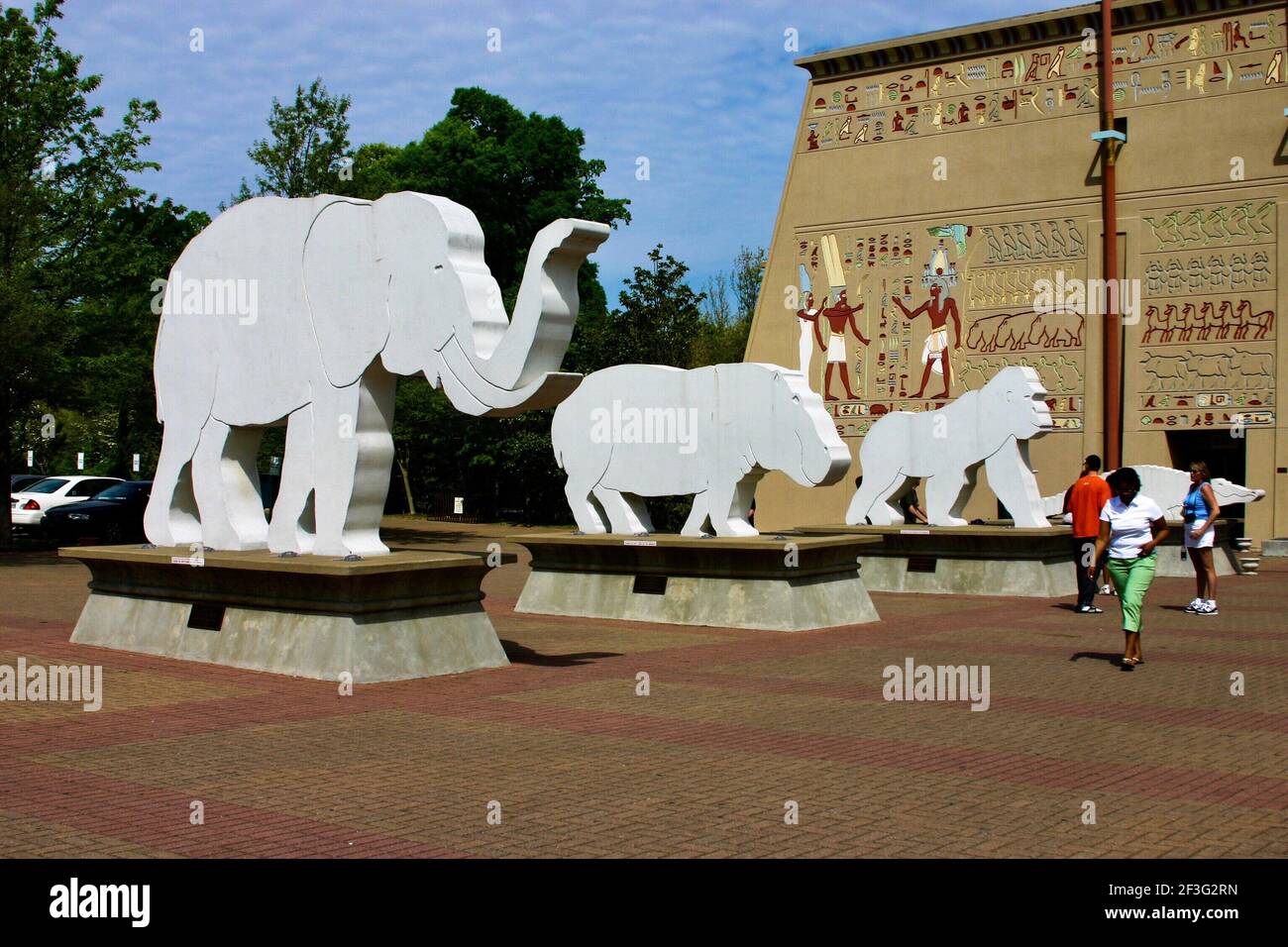 Ingresso allo zoo di Memphis Foto Stock