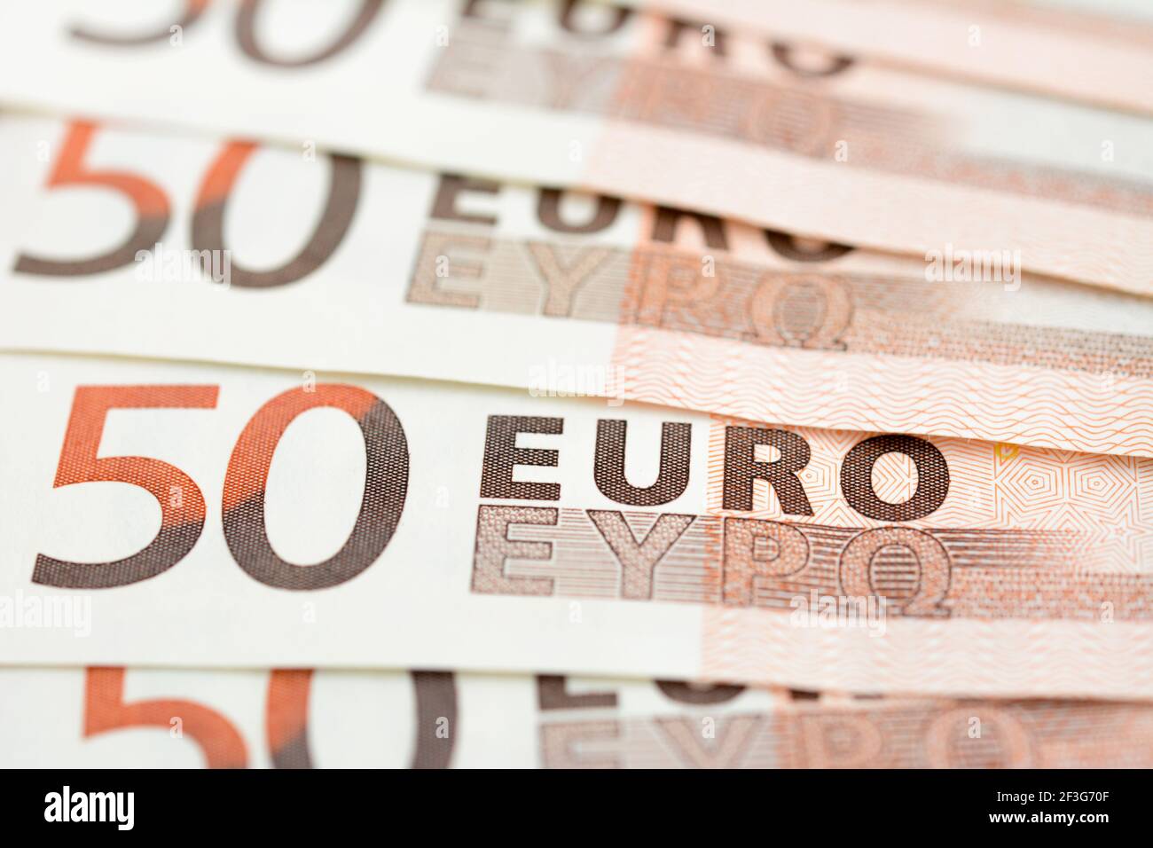 Denaro, banconote in euro (EUR) Foto Stock