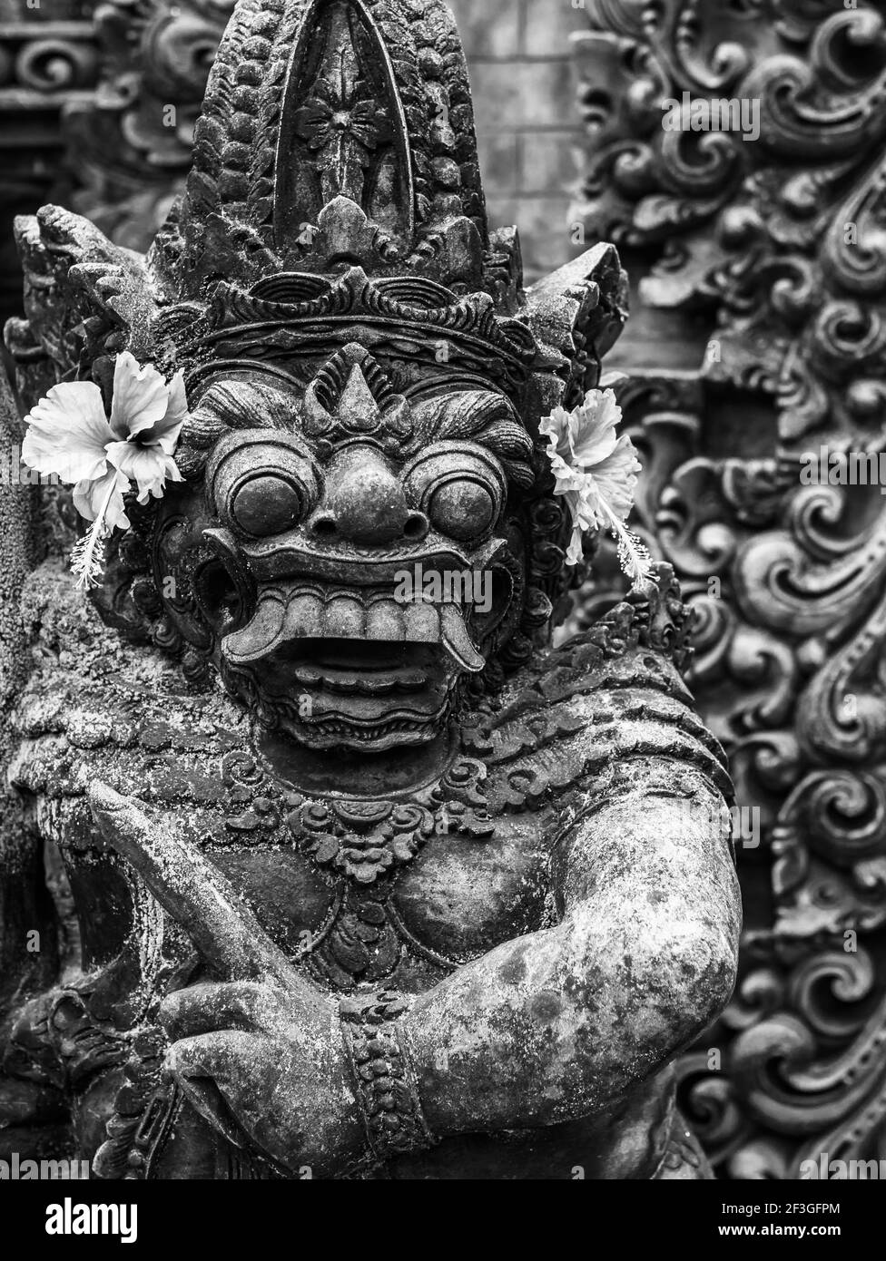 Statua al palazzo Tirta Gangga a Bali Indonesia Foto Stock