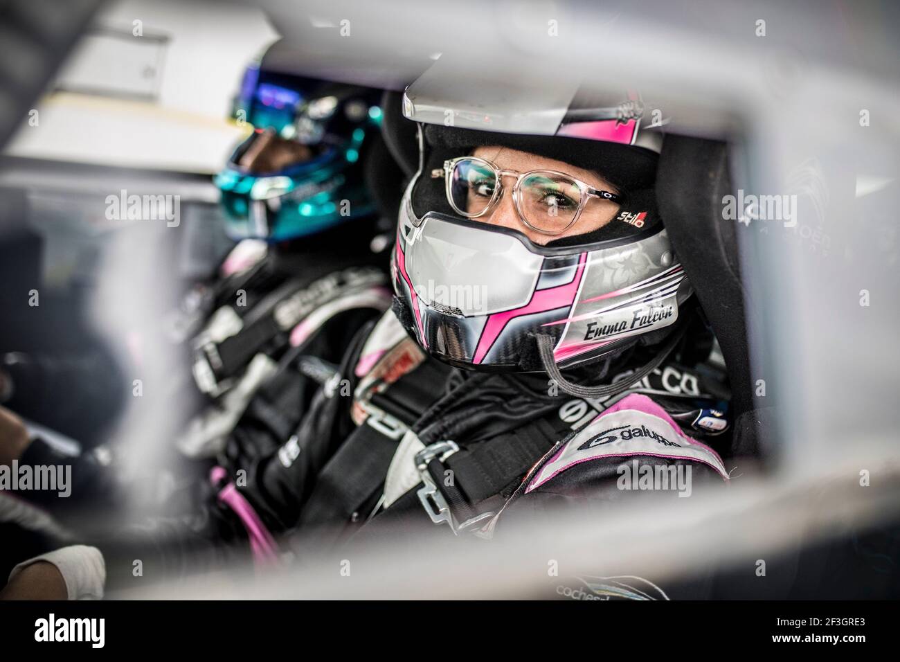 54 FALCON RODRIGUEZ Emma Maria, (esp) GONZALES DELGADO Eduardo (esp), Citroen DS3 R3T, ritratto durante il Campionato europeo Rally 2018 ERC Azzorre rally, dal 22 al 24 marzo, a Ponta Delgada Portogallo - Foto Gregory Lenenmand / DPPI Foto Stock