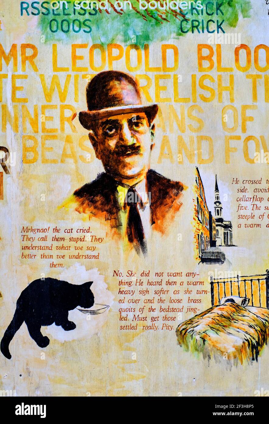 Repubblica d'Irlanda; Dublino, il centro di James Joyce Foto Stock