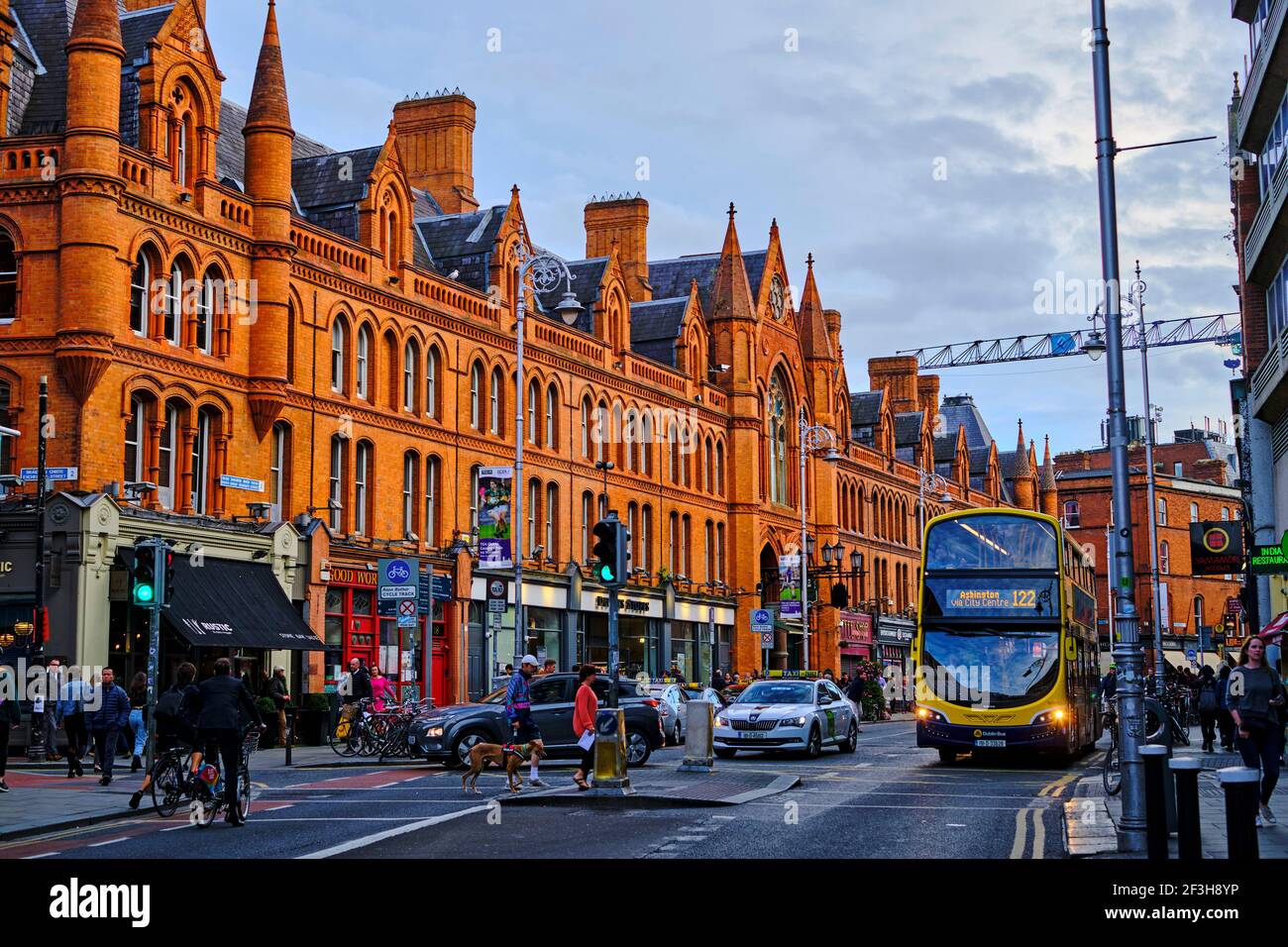 Repubblica d'Irlanda, Dublino, edificio georgiano in South Great George's Street Foto Stock